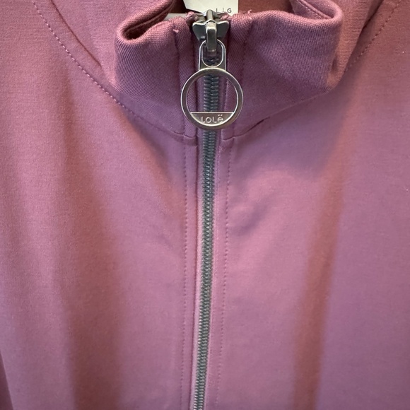 NWOT LoLë Long Sleeve Drawstring Mini/Tunic Dress - Size (L) - Mauve/Dusty Rose - Picture 10 of 12